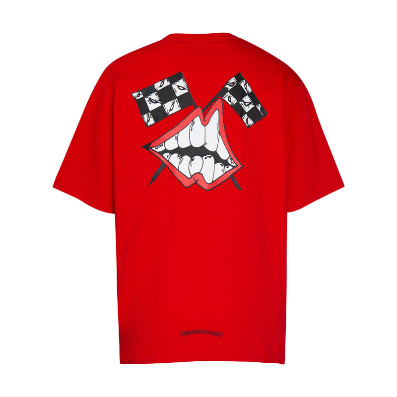 Red Chrome Hearts T-shirt