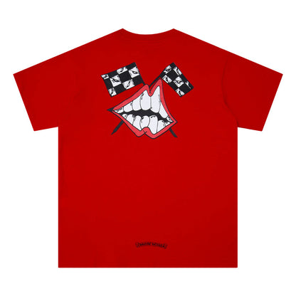 Red Chrome Hearts T-shirt