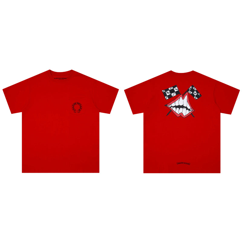 Red Chrome Hearts T-shirt