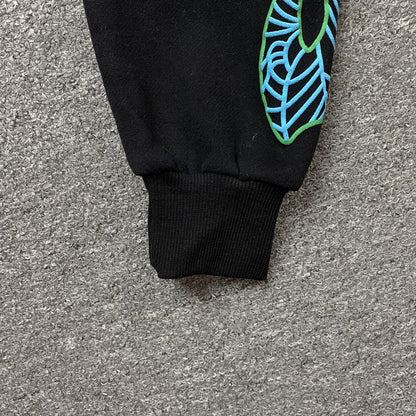 JUICE WRLD x SP5DER HOODIE BLACK