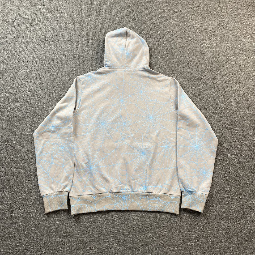 SP5DER AOP WEB HOODIE HEATHER GREY