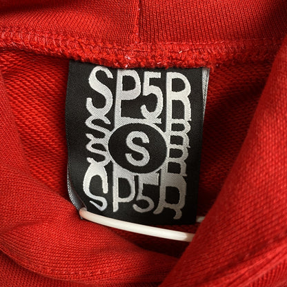 SP5DER x METRO BOOMIN HEROS AND VILLAINS HOODIE RED